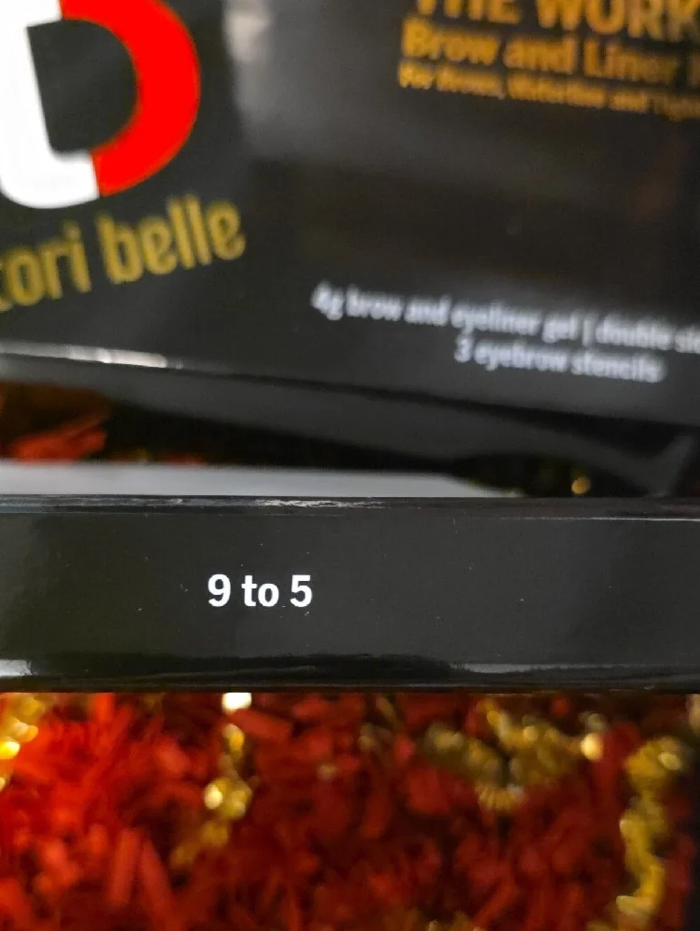 Tori Belle 'The Works' Brow and Liner Kit in Black & Red Packaging
